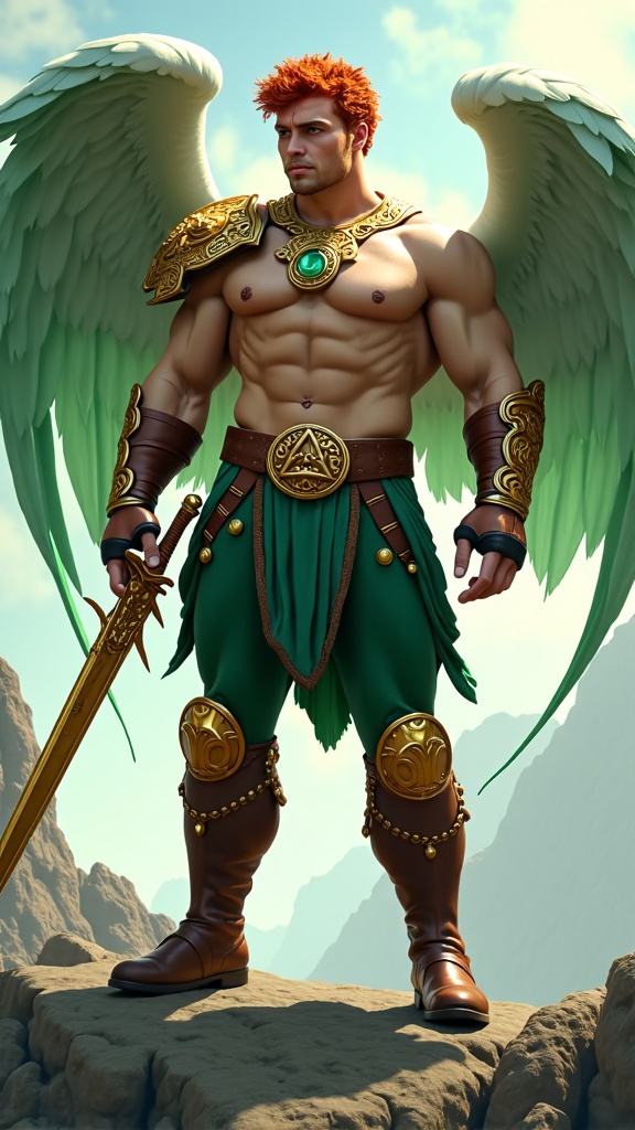 Angel Of Ireland Tall Muscular Brawny Athletic Bodybuilder Massive Muscles