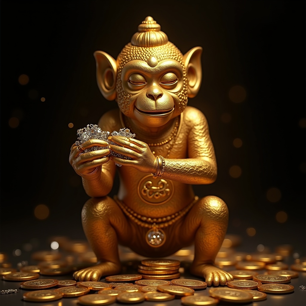 Golden Monkey Deity, Artwork