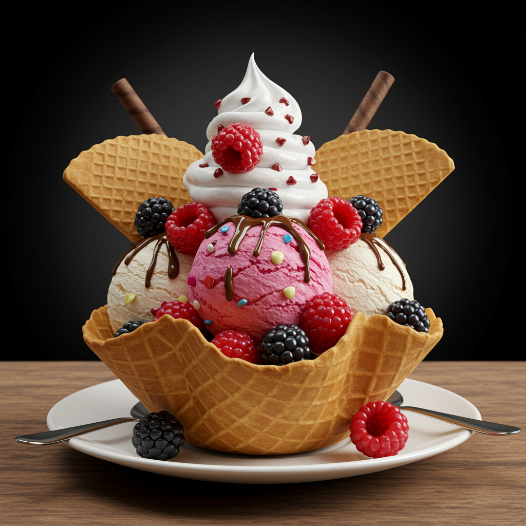 Ice Cream Sundae Artwork