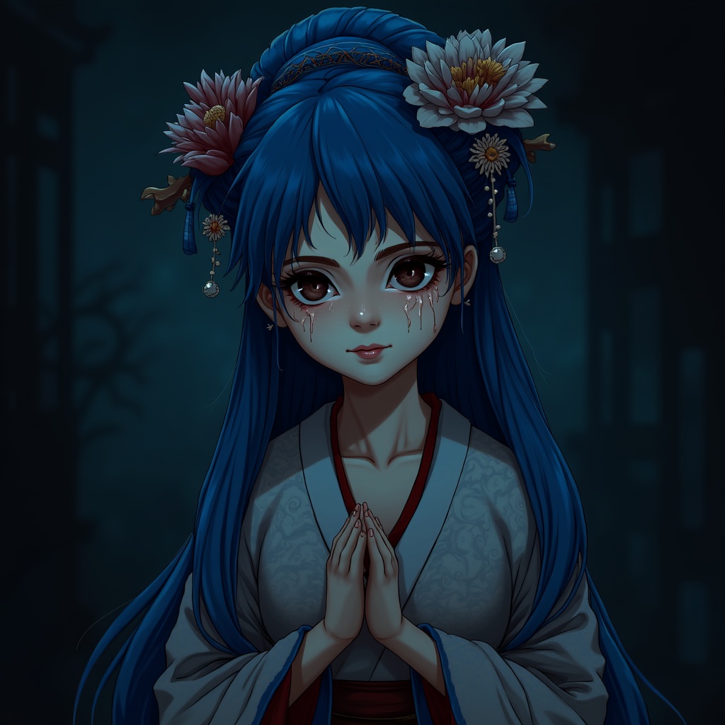 Generated Woman Blue