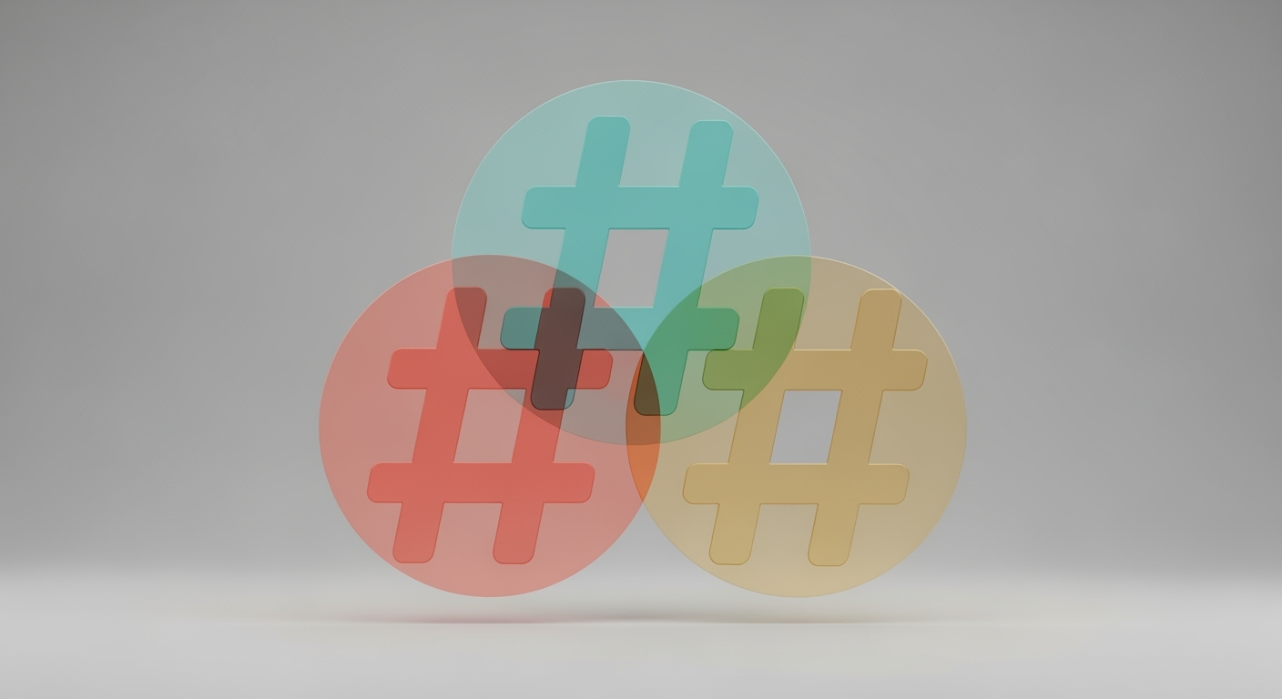 Balanced hashtag strategy - Feature illustration