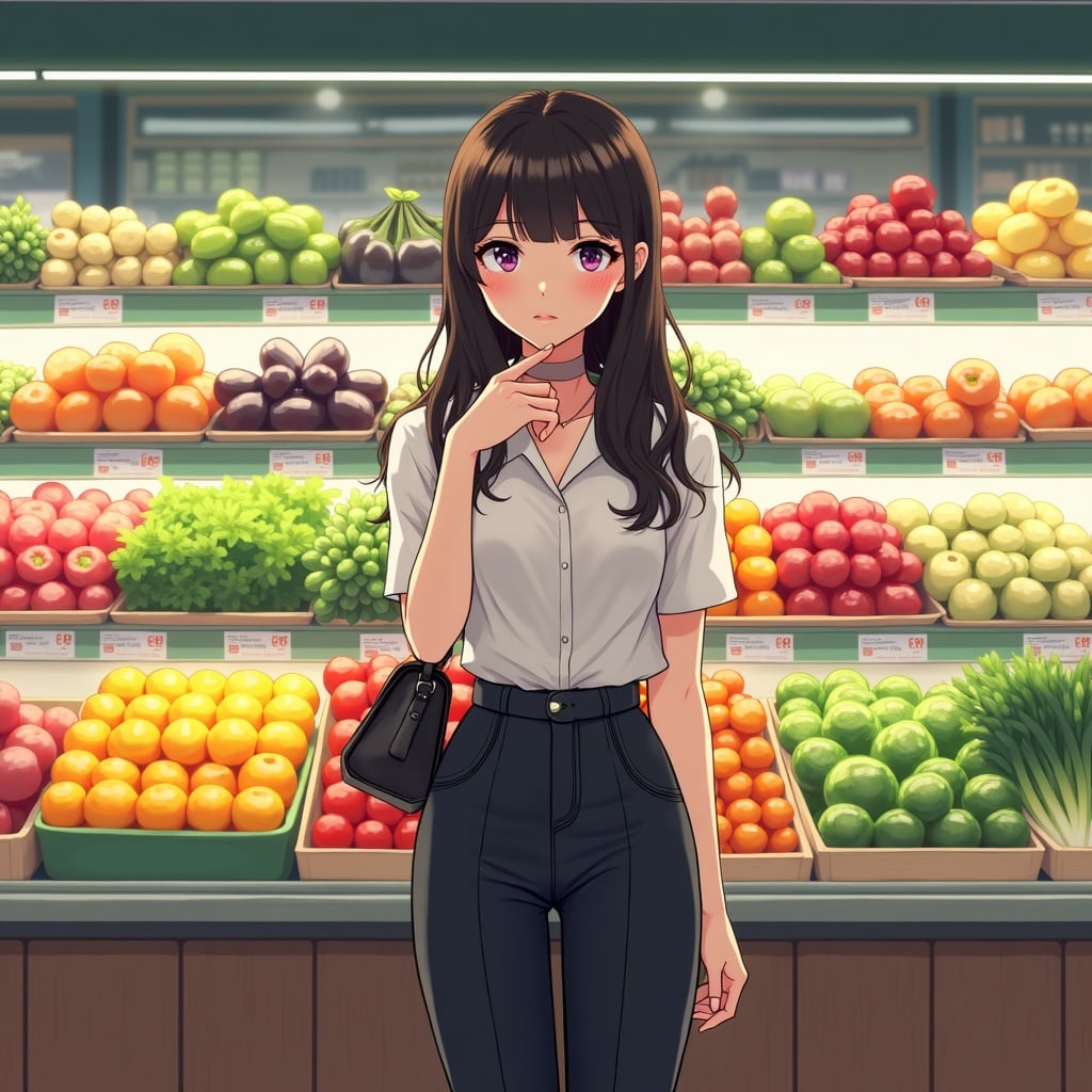 AI Woman Stands Design