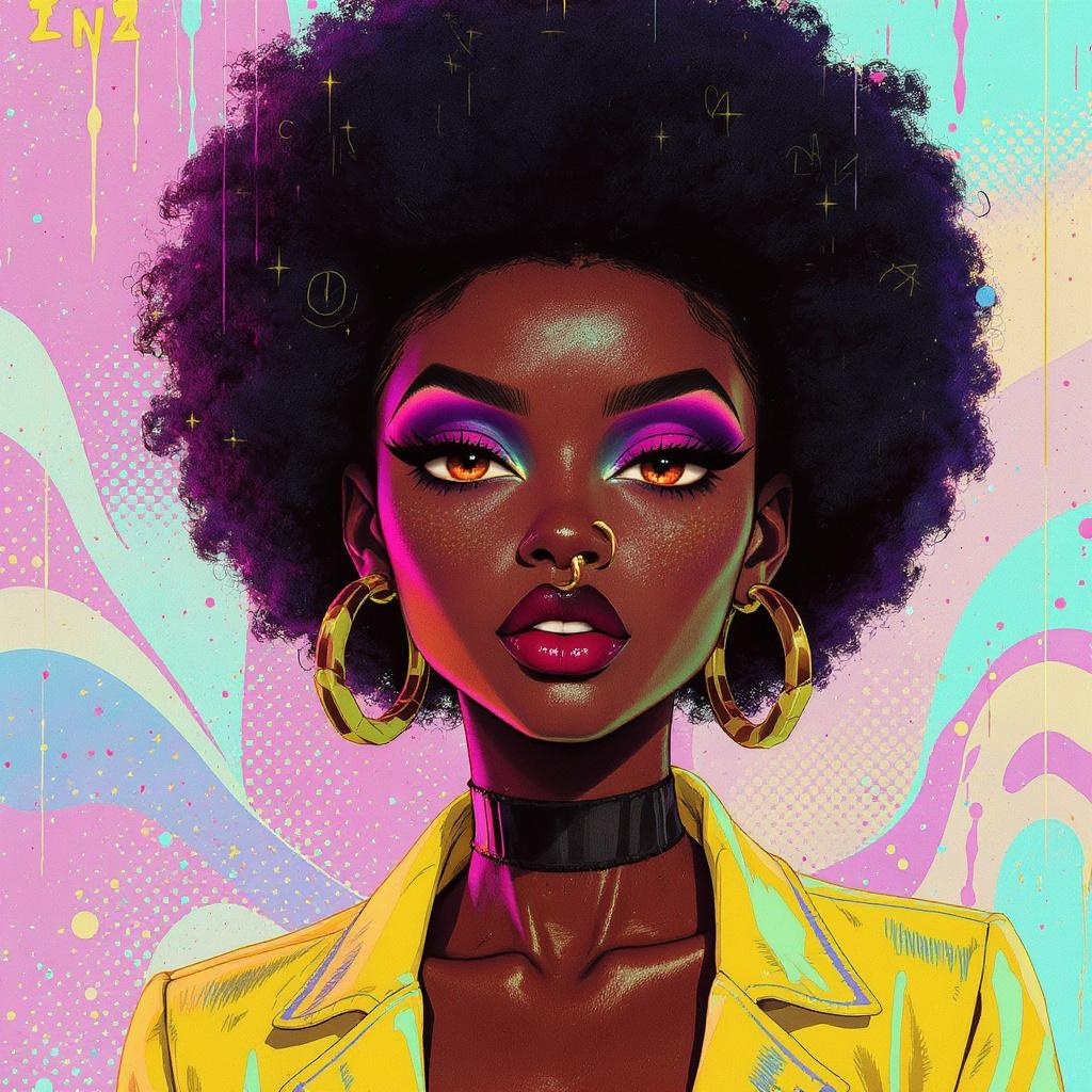 AI Mulatto Woman Design