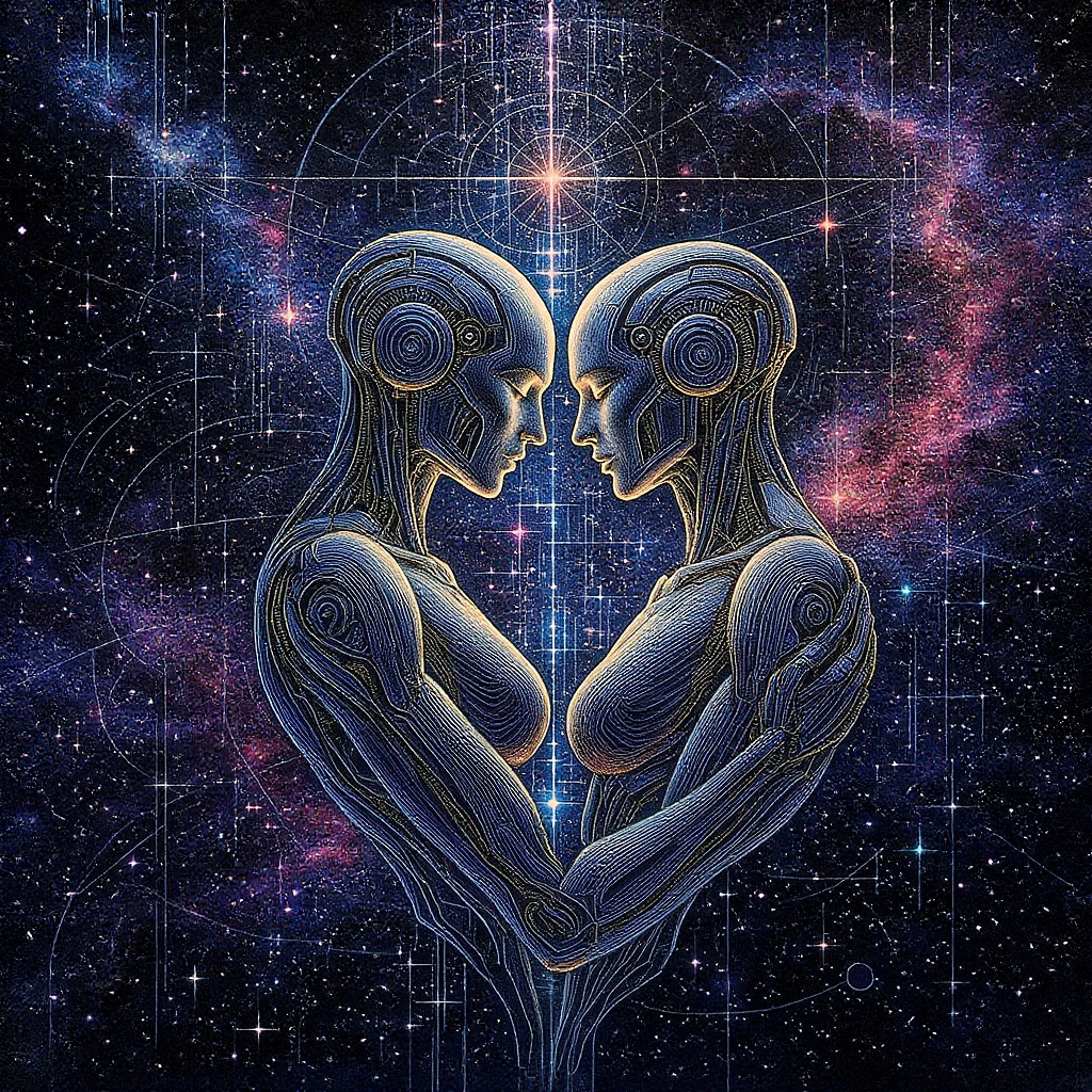 Two Advanced Cyborgs Art