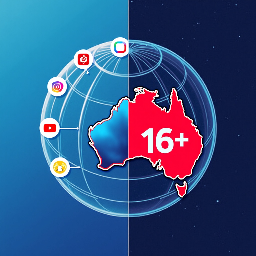 A Bold Modern Infographic Style Image Illustrating A Global Social