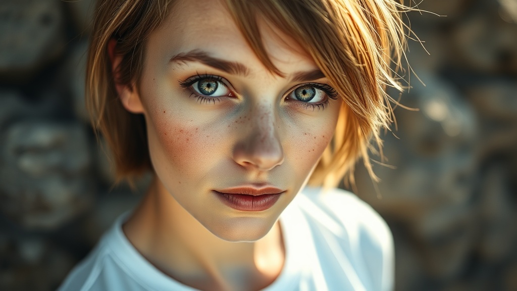 Realistic Portrait Freckles, Art