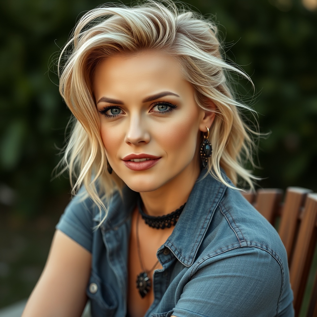 Charlize Theron-inspired Elegant Artwork