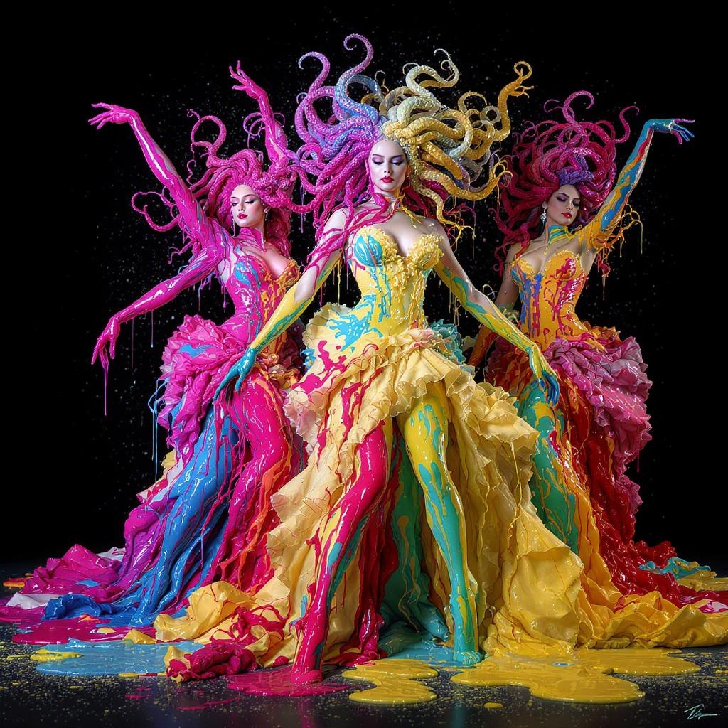 AI Fluidart Inspired Design