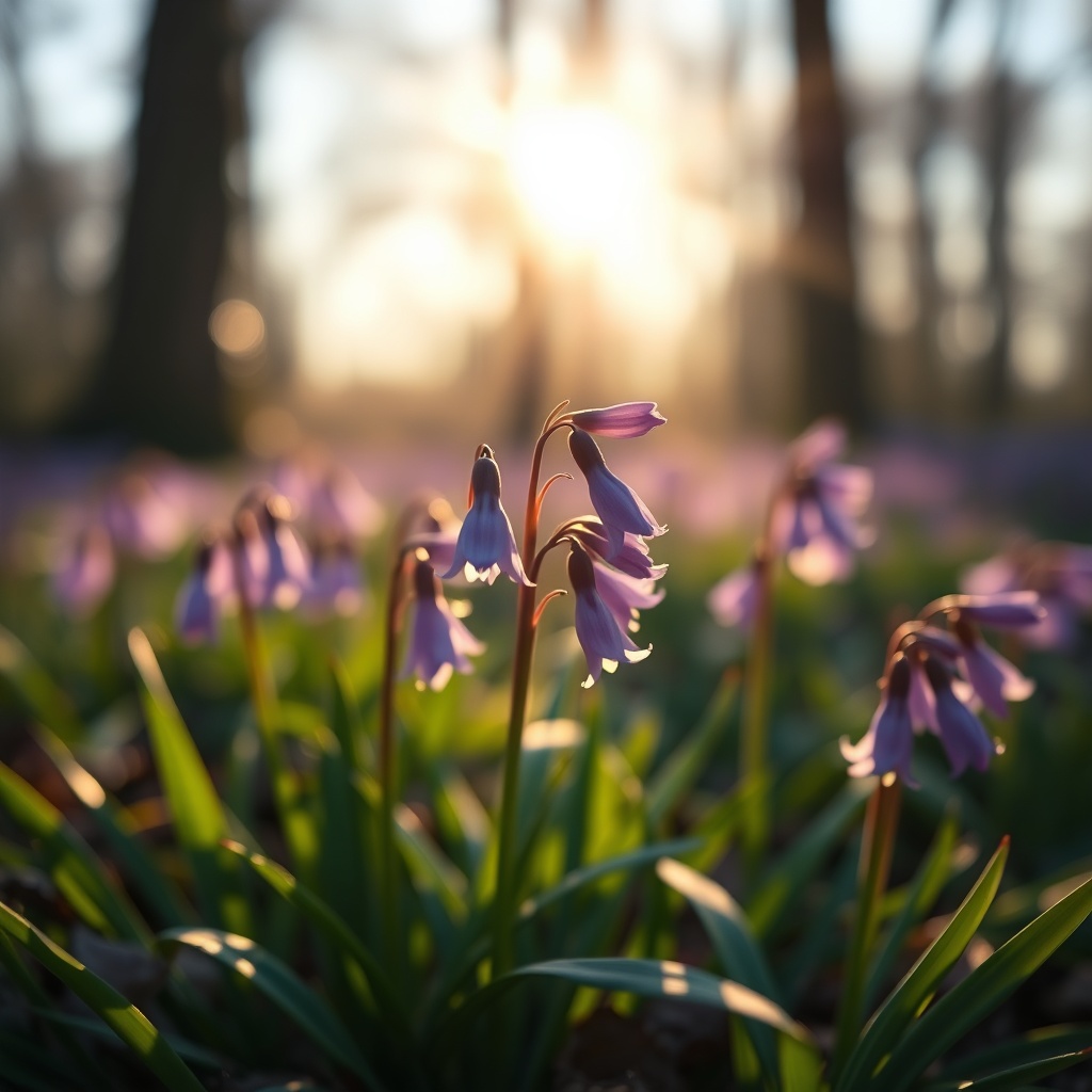 AI Scilla Flowers Design