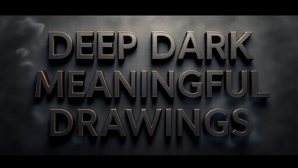 Deep Dark Meaningful Drawings - AI Tool Hero Image
