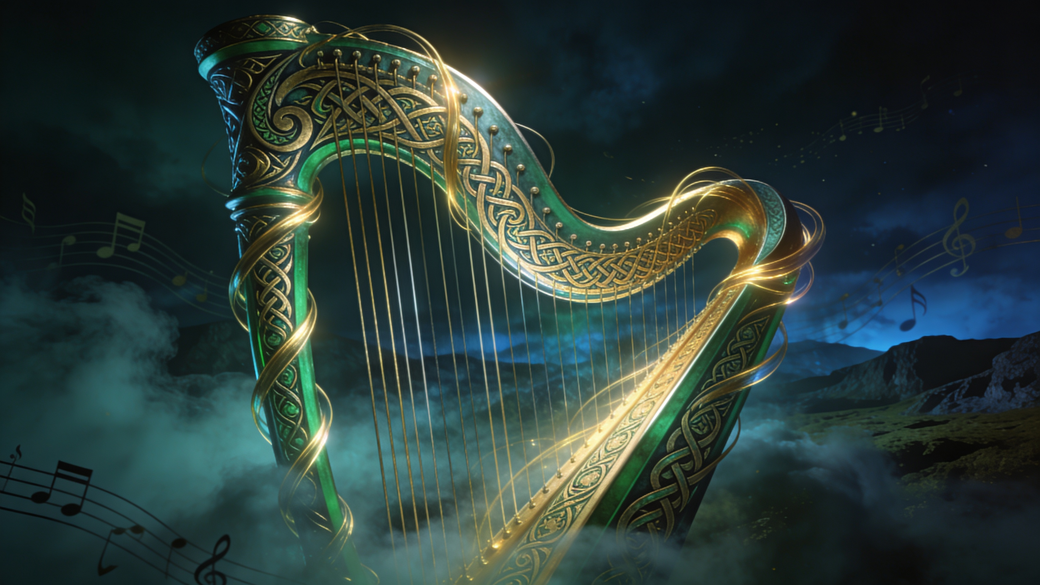Harp Tattoo Design Generator preview