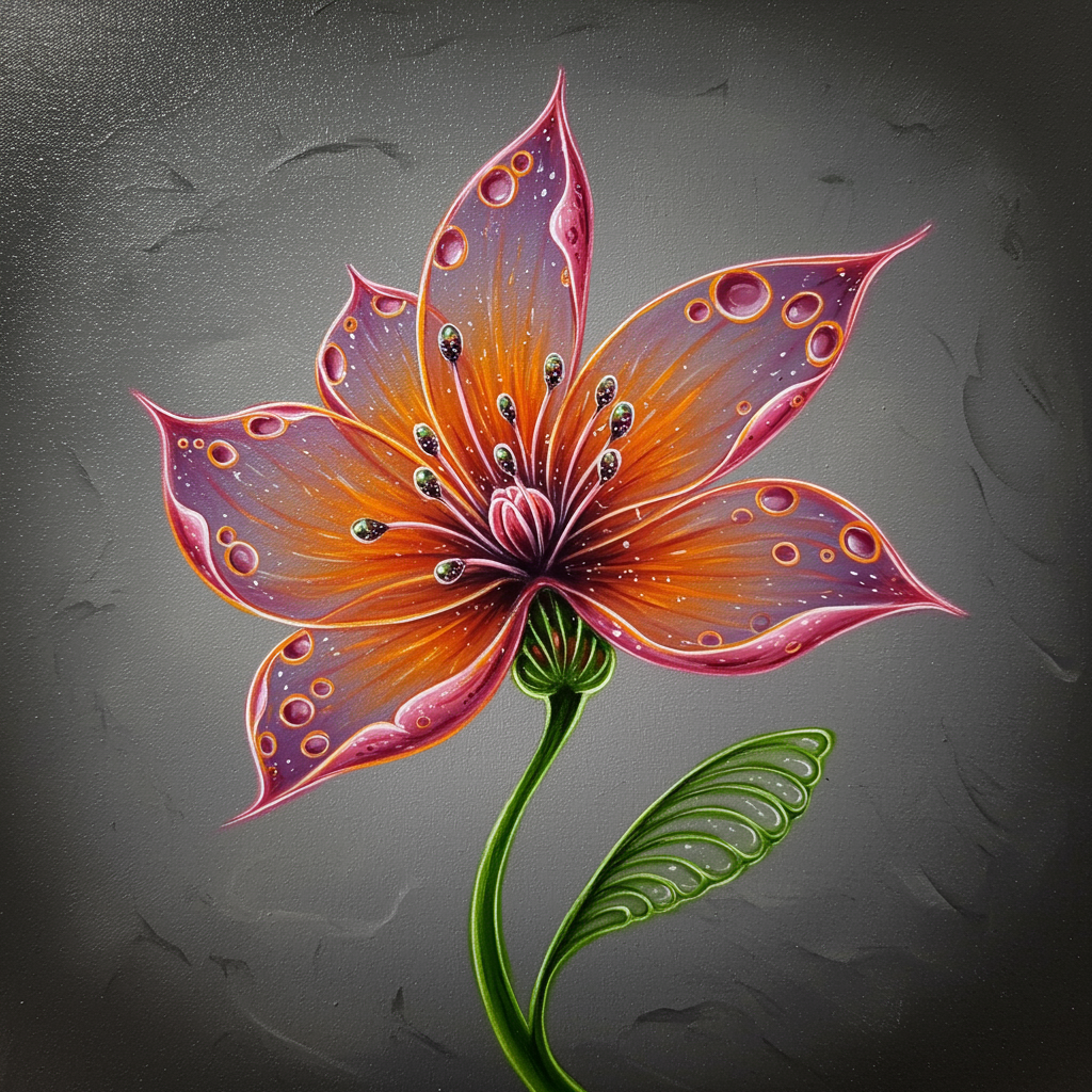 AI Painting Flower Design