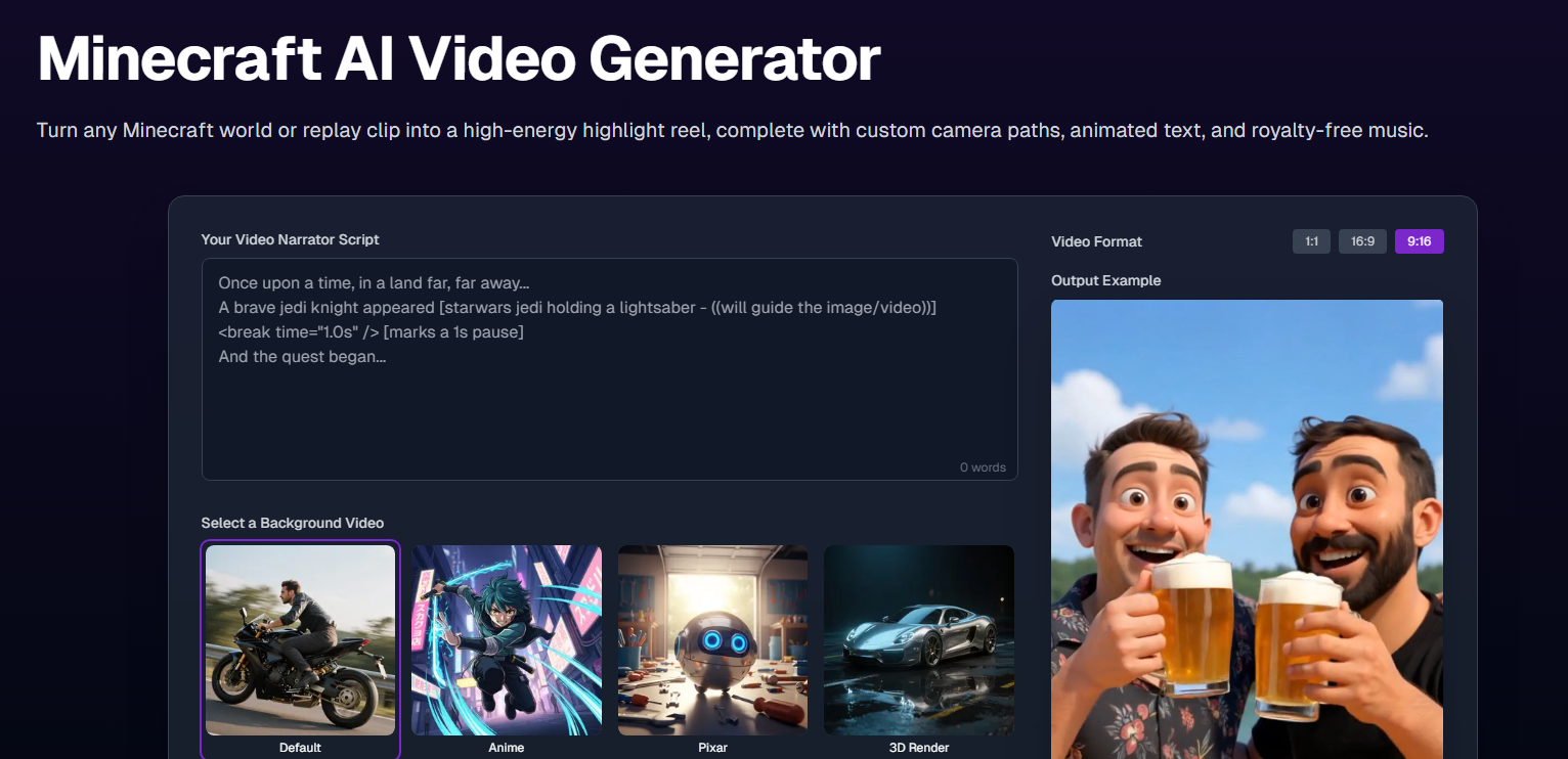 Atomu Minecraft Generator