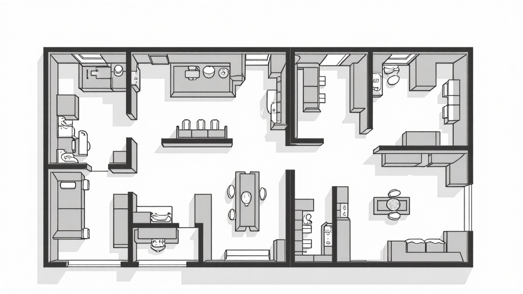 Create An L Shaped Food Production Layout For A Small