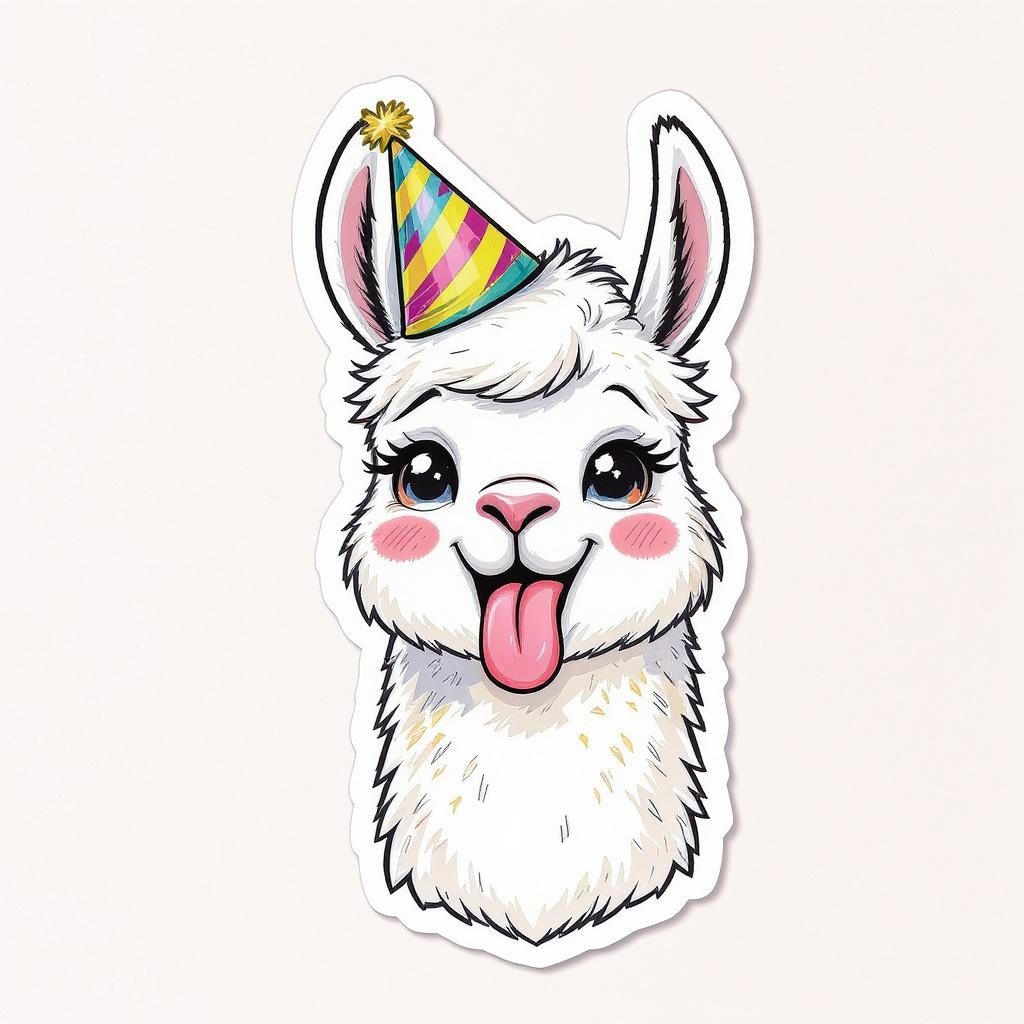 Llama Illustrated Demeanor, Artwork