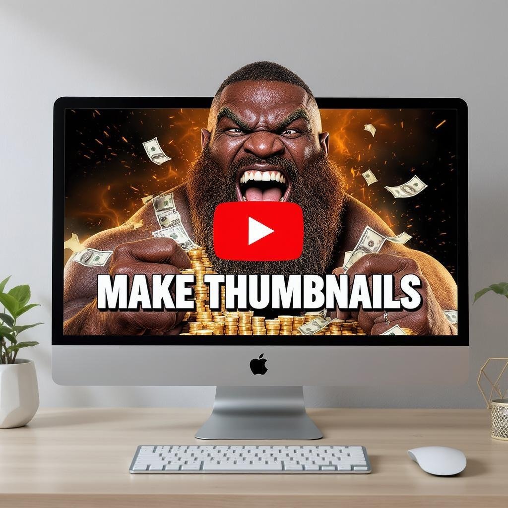 Illustration of a create youtube thumbnails