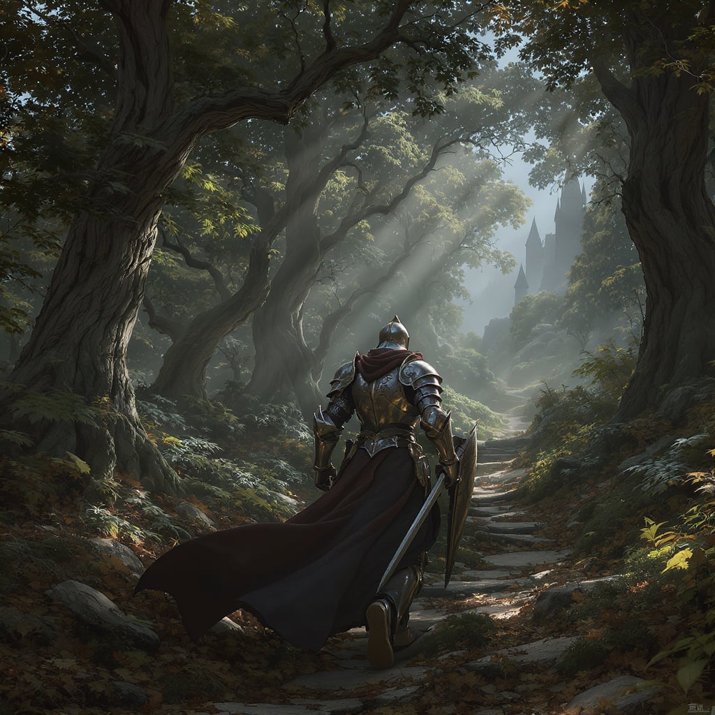 Knight Traversing Through Art