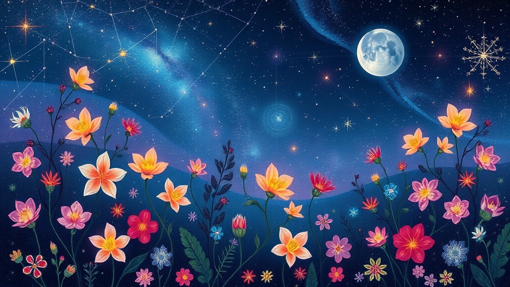 Celestial Landscape Blending Art