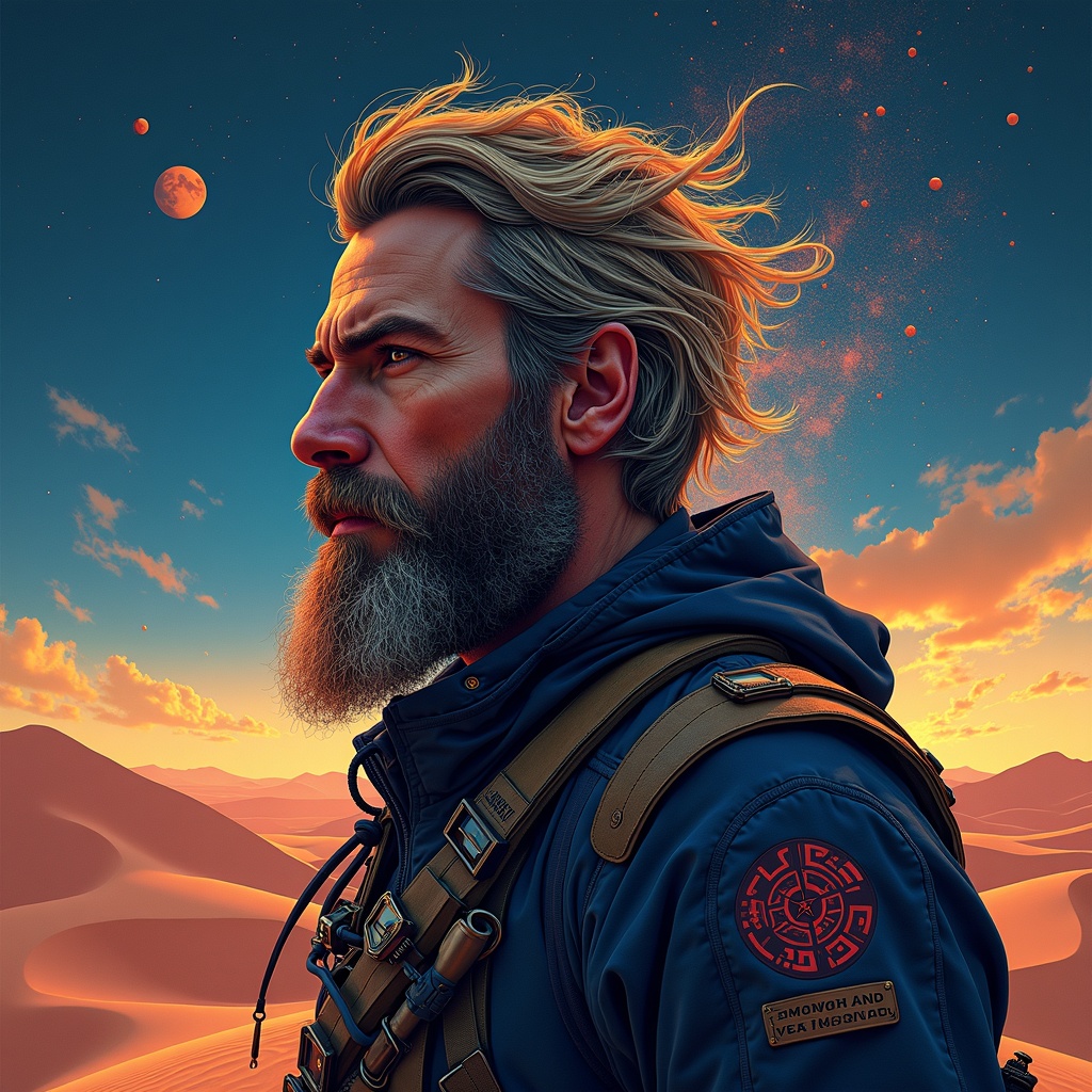 Generated Intricate Portrayal