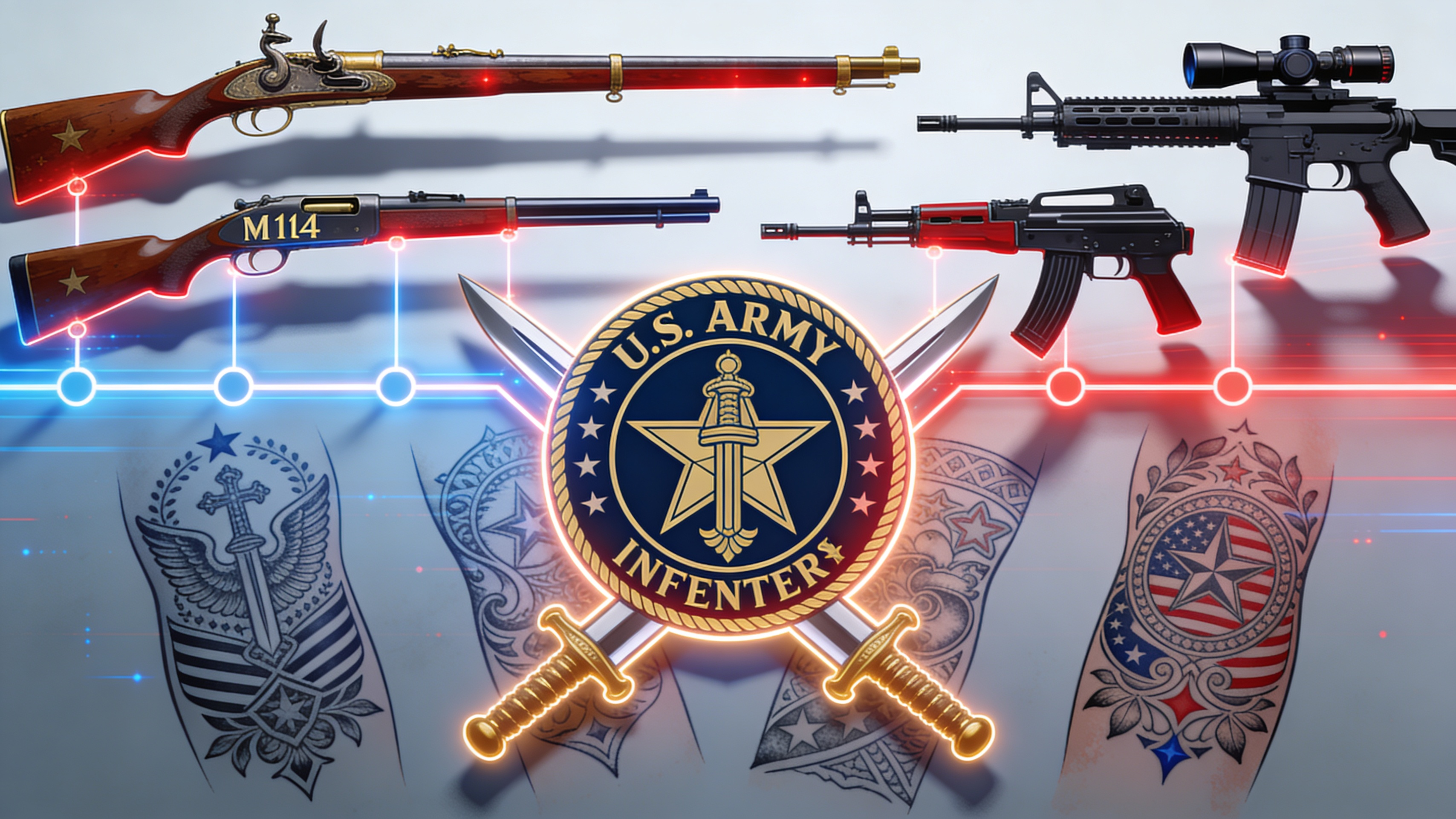 Era-Accurate Weapon Models - Feature illustration