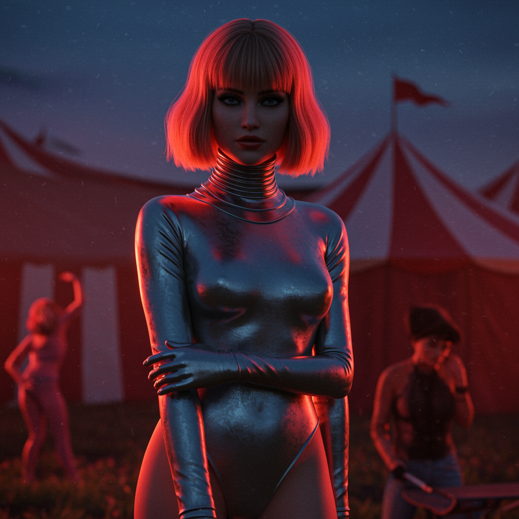 AI Retrofuturistic Portrait Design