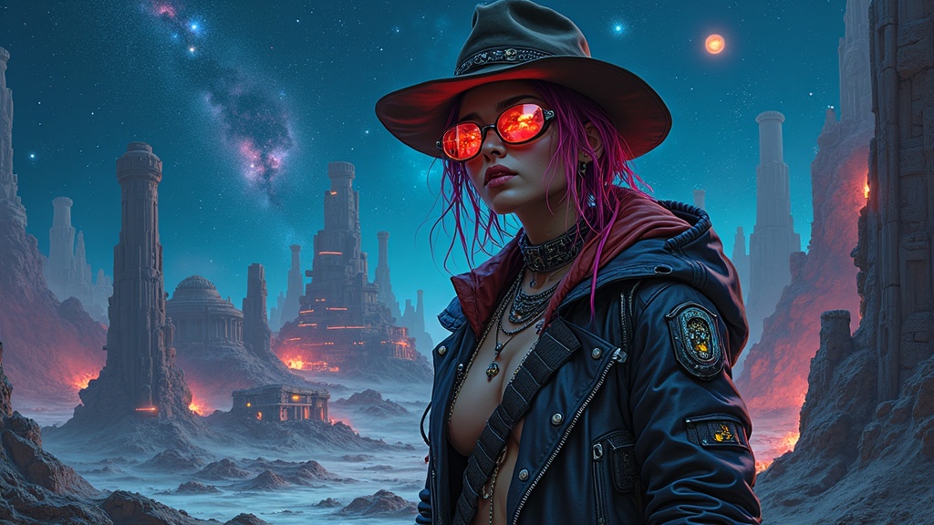 AI Galactic Cybergoth Design