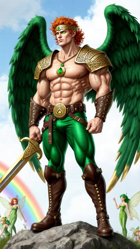 Angel Of Ireland Tall Muscular Brawny Athletic Bodybuilder Massive Muscles