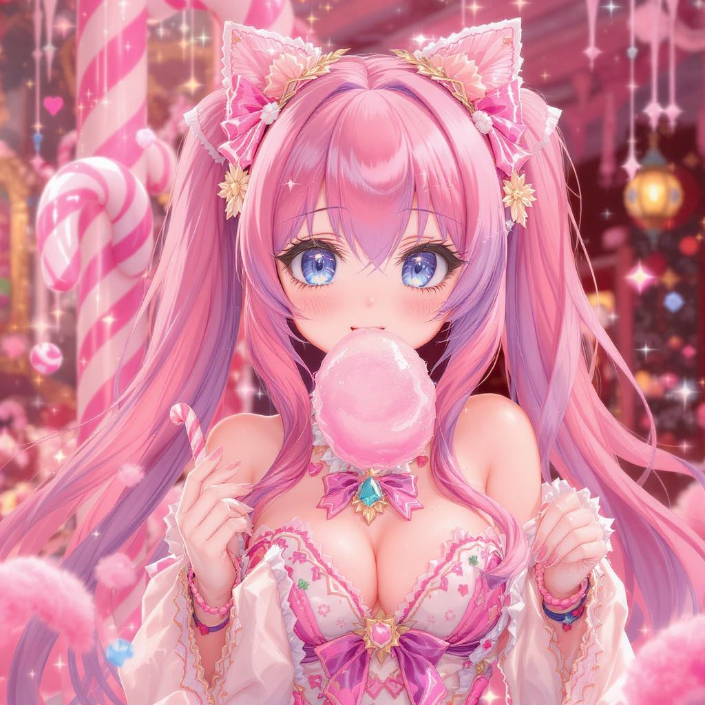 AI Candy-themed Anime Design