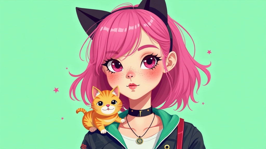 AI Illustration Girl Design