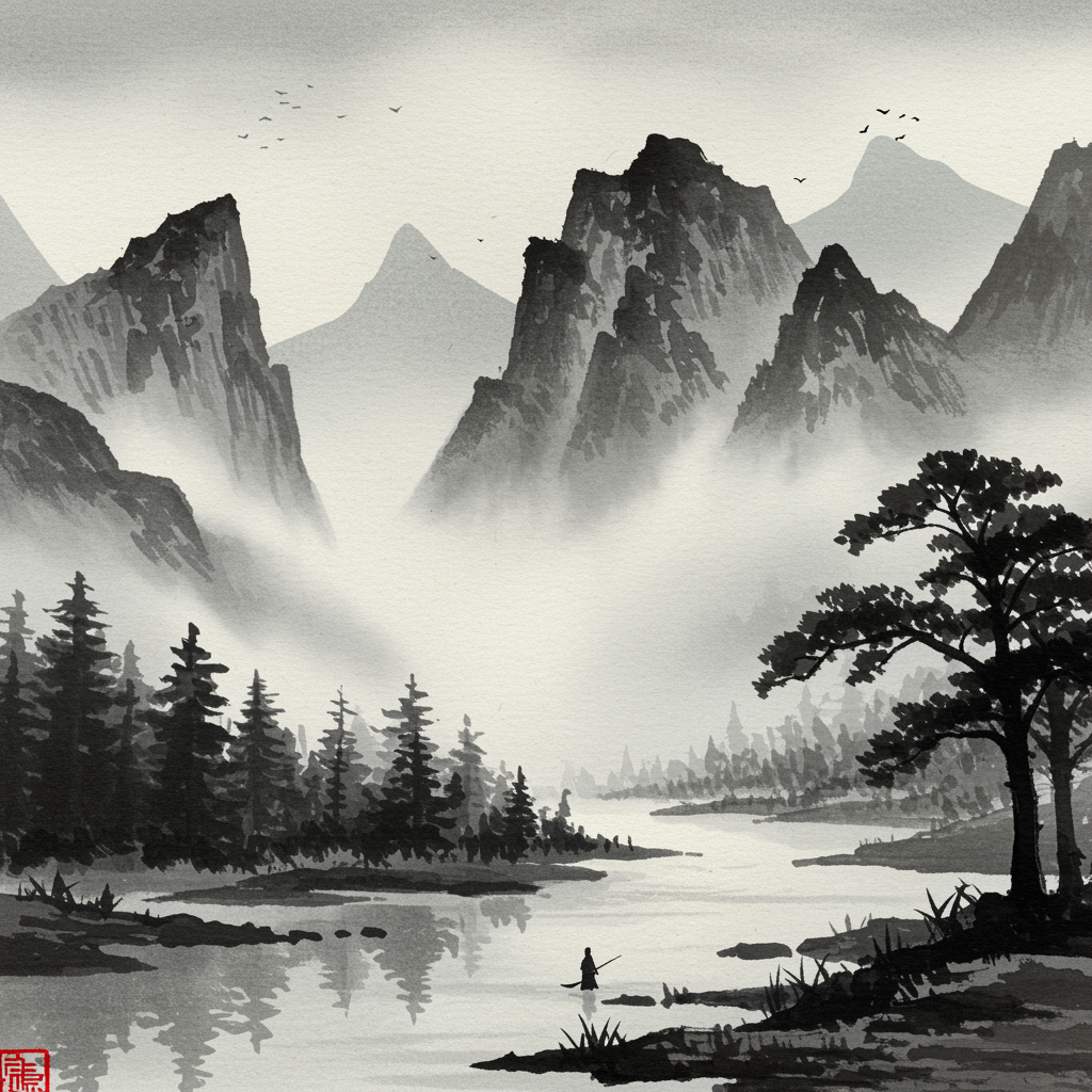 AI Suibokuga Ink Design