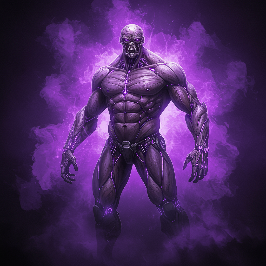 Half-robotic Figure Looms Art