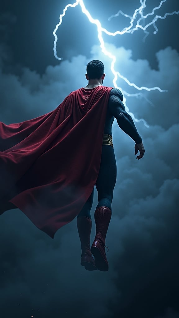 Generated Superman Soaring