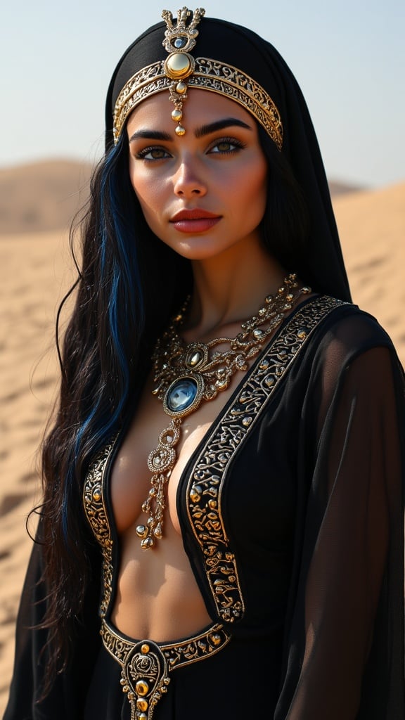 A Mesmerizing And Seductive Egyptian Nun Priestess Infused With The