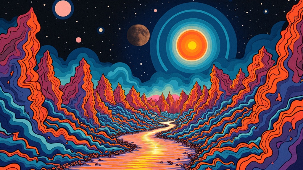 AI 1970's Rock Design