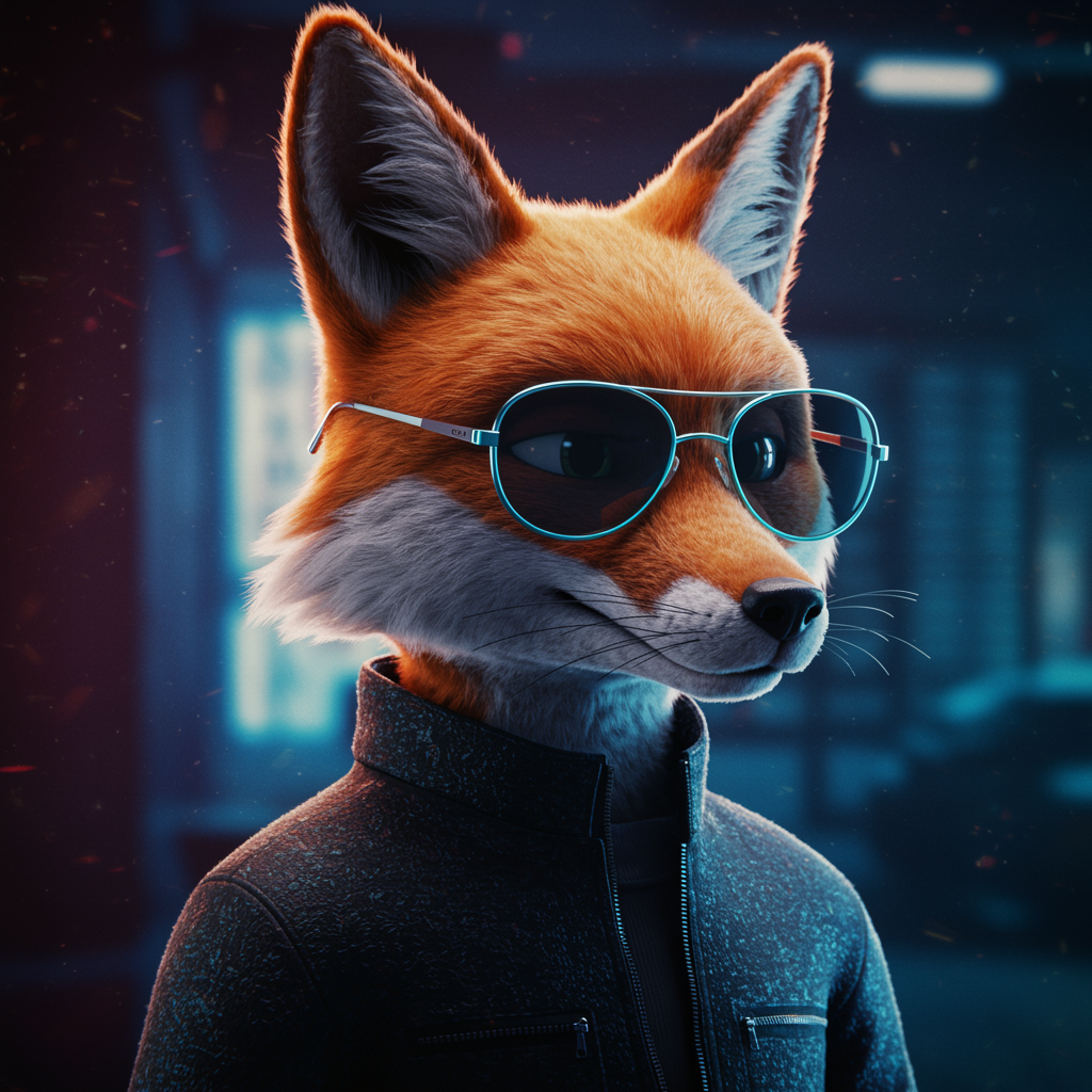 Portrait Fox Sporting Art