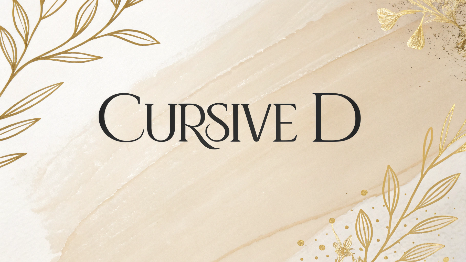 Cursive D preview