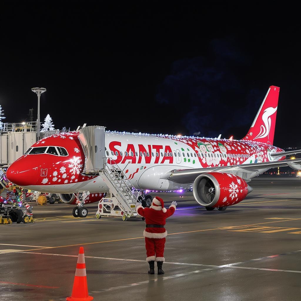 Santa Airlines Unveiled Artwork