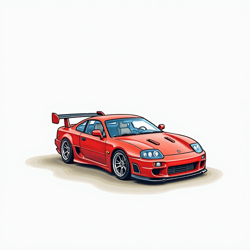 Draw A Super Car Model