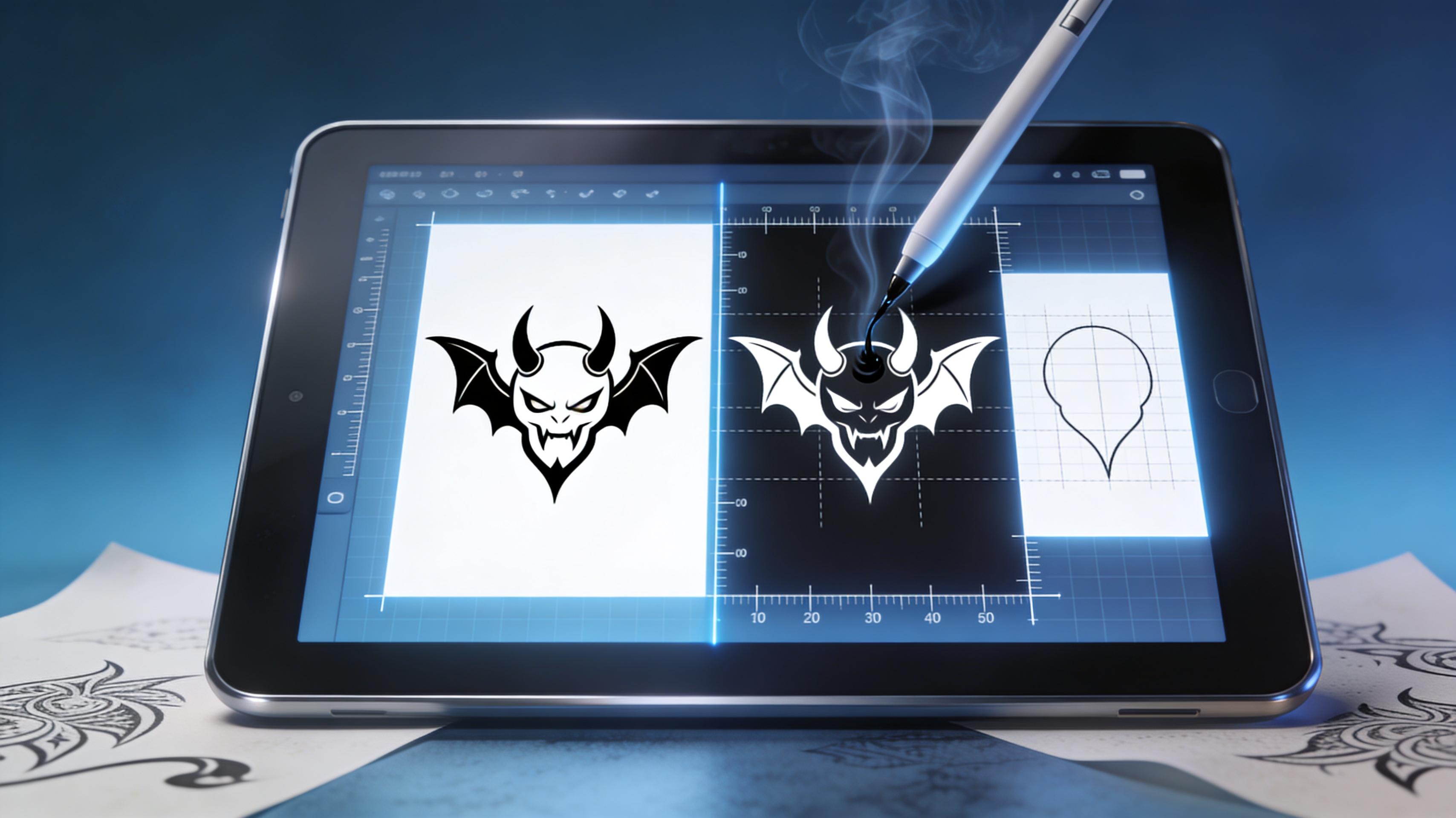 Stencil-Ready Output Format - Feature illustration