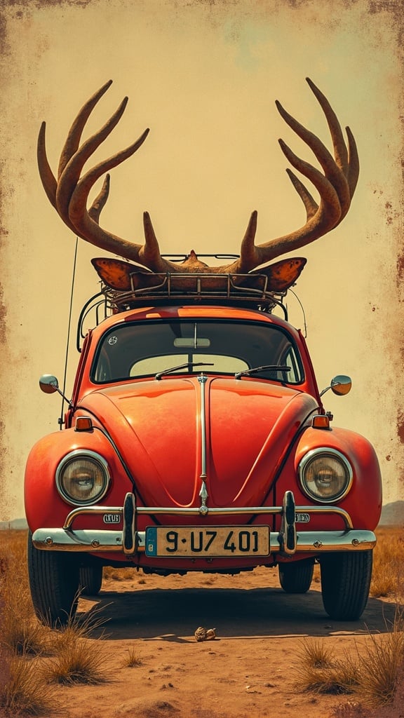 Vintage Beetle Poster, Artwork