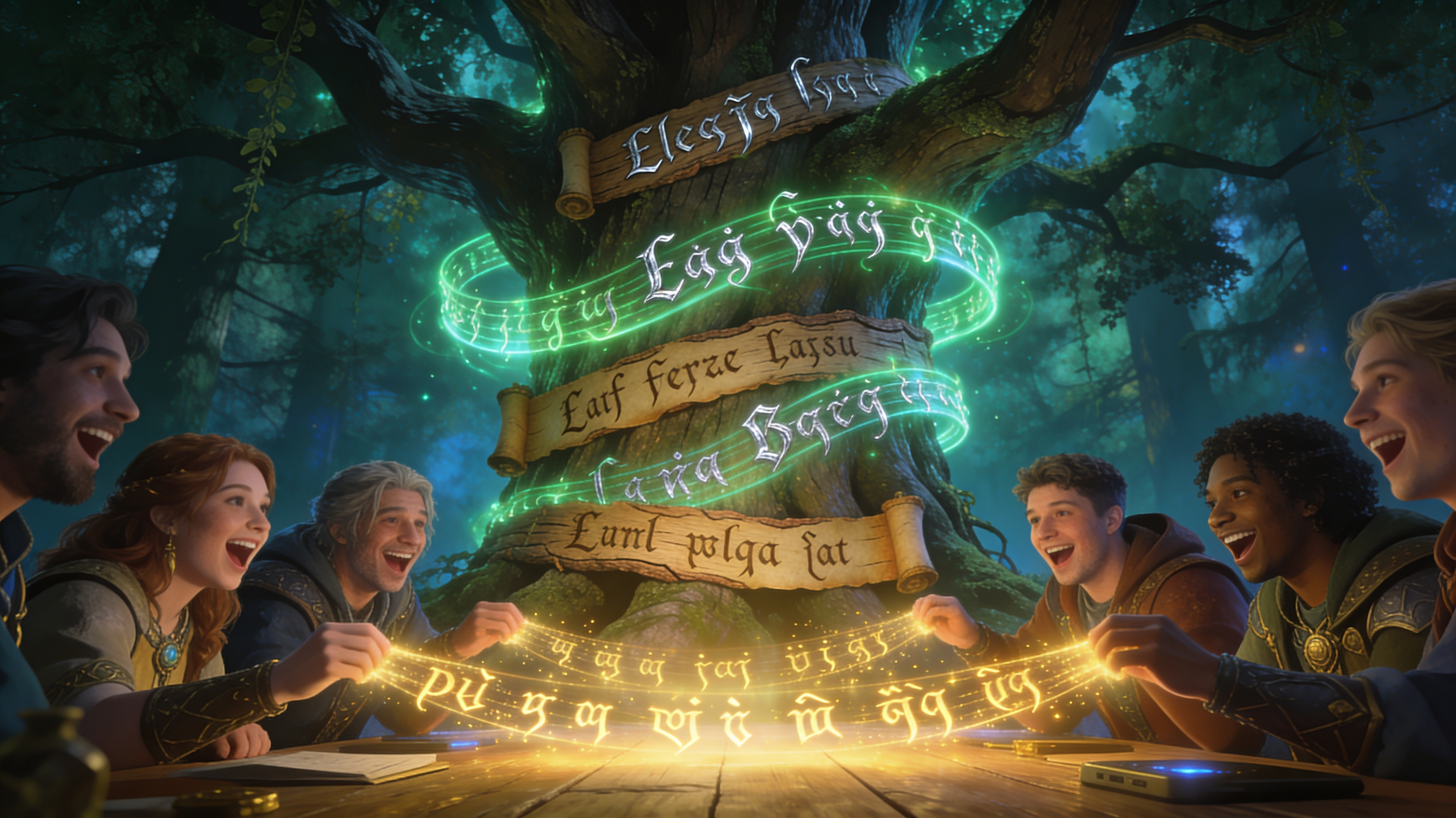 Phonetically Accurate Silvan Elvish Structure - Feature illustration