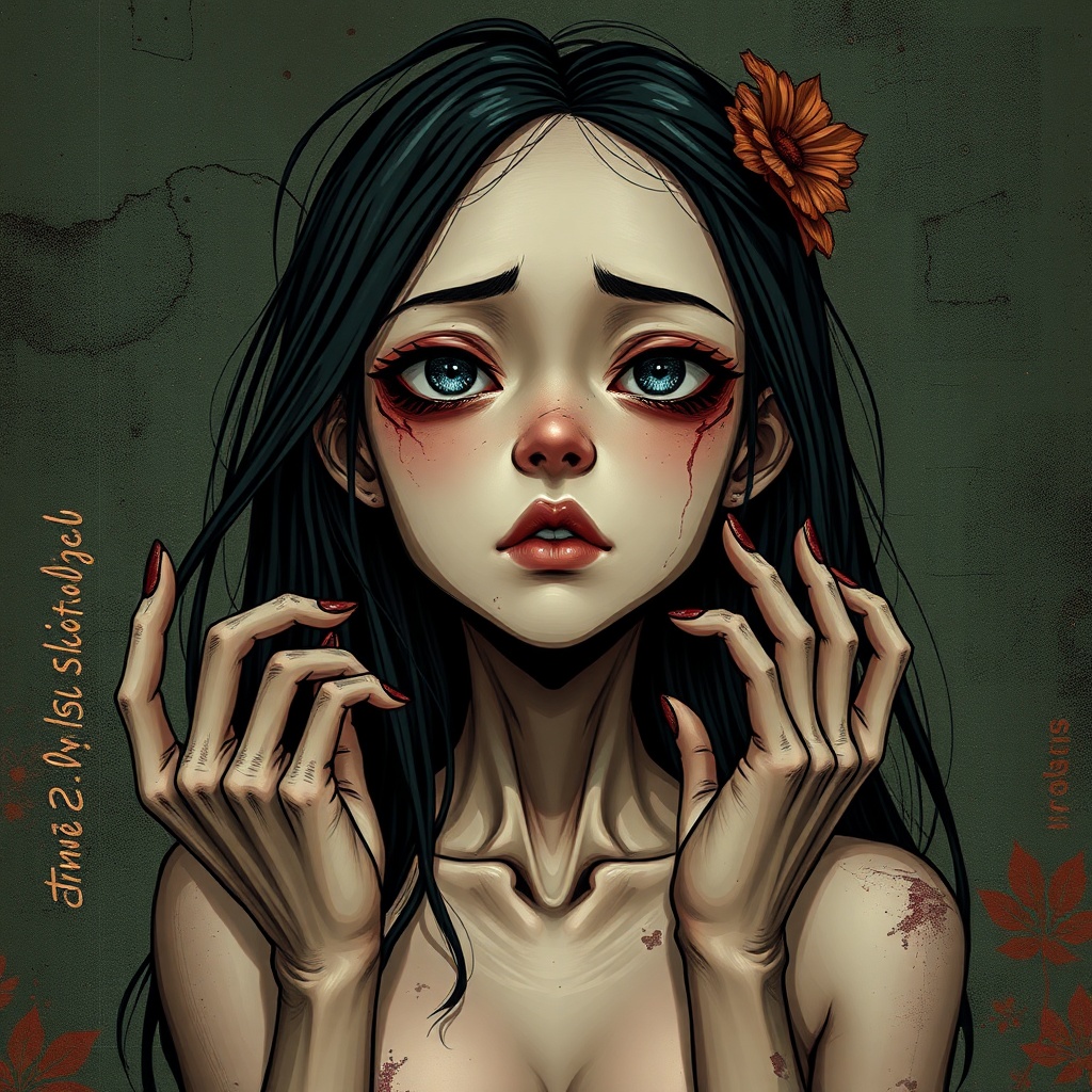 Painting Girl Anime-style Art