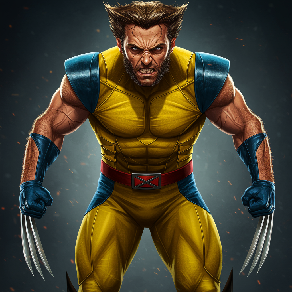 AI Wolverine Iconic Design