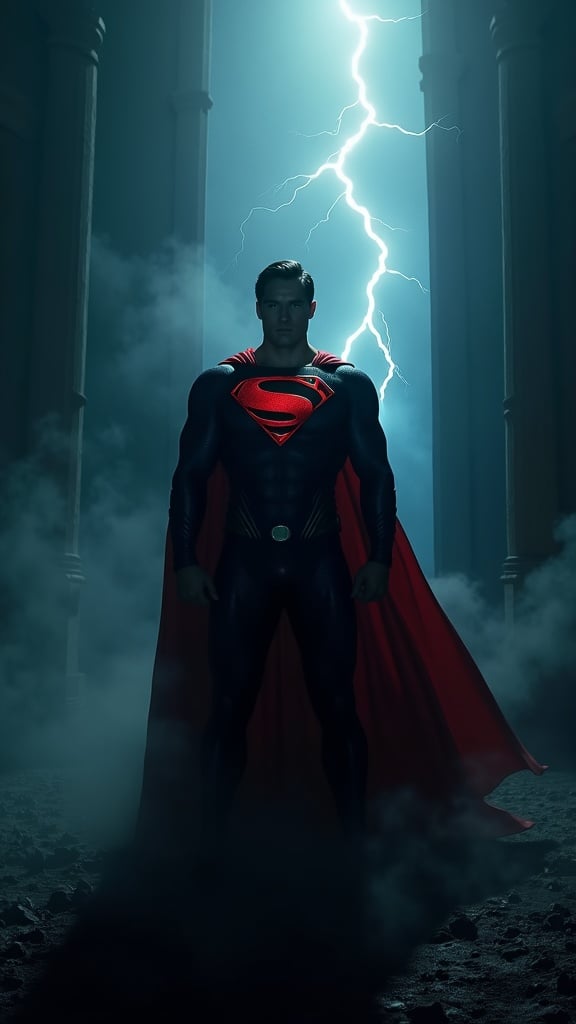 Superman Standing Heroically Artwork
