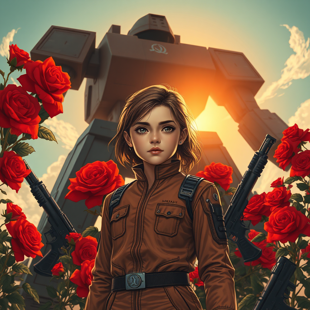 Girl Futuristic Suit Art