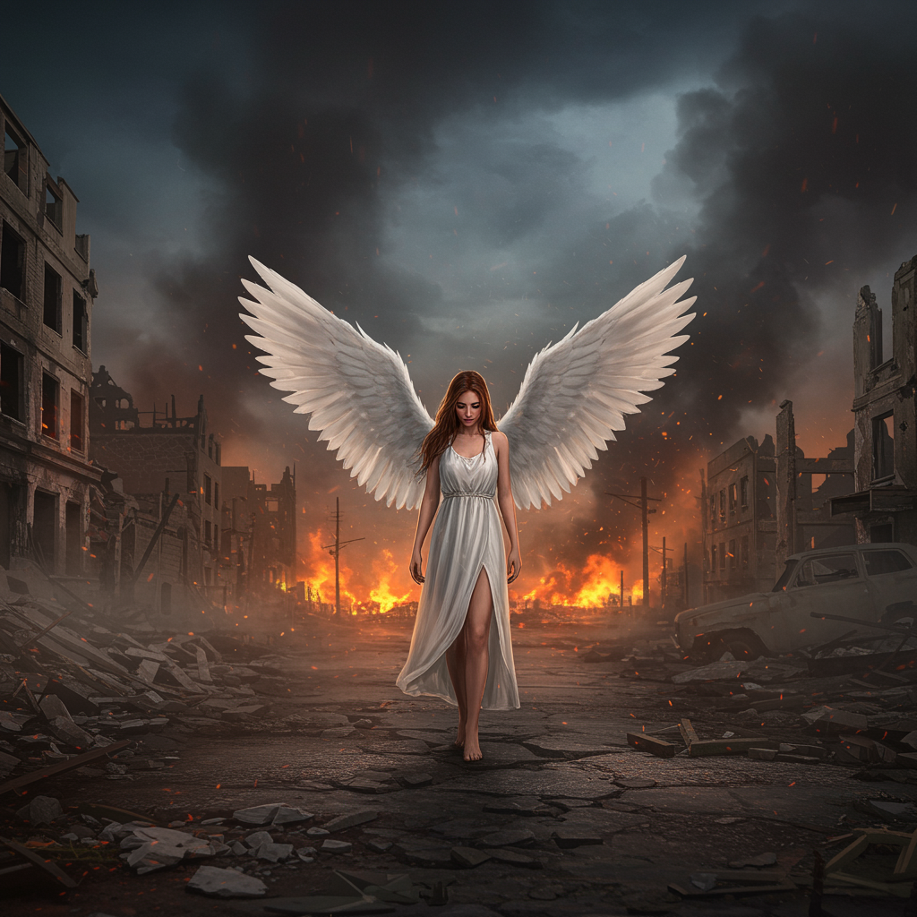 Female Angel Gentle Artwork