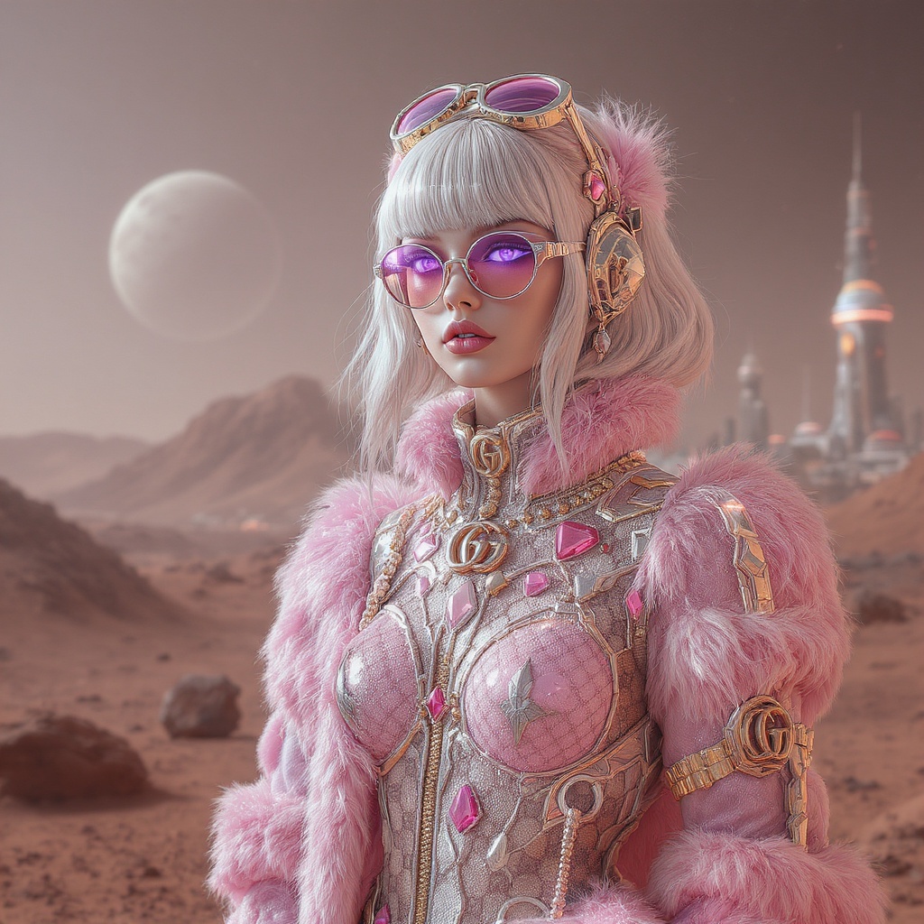 AI Cityscape Girl Design