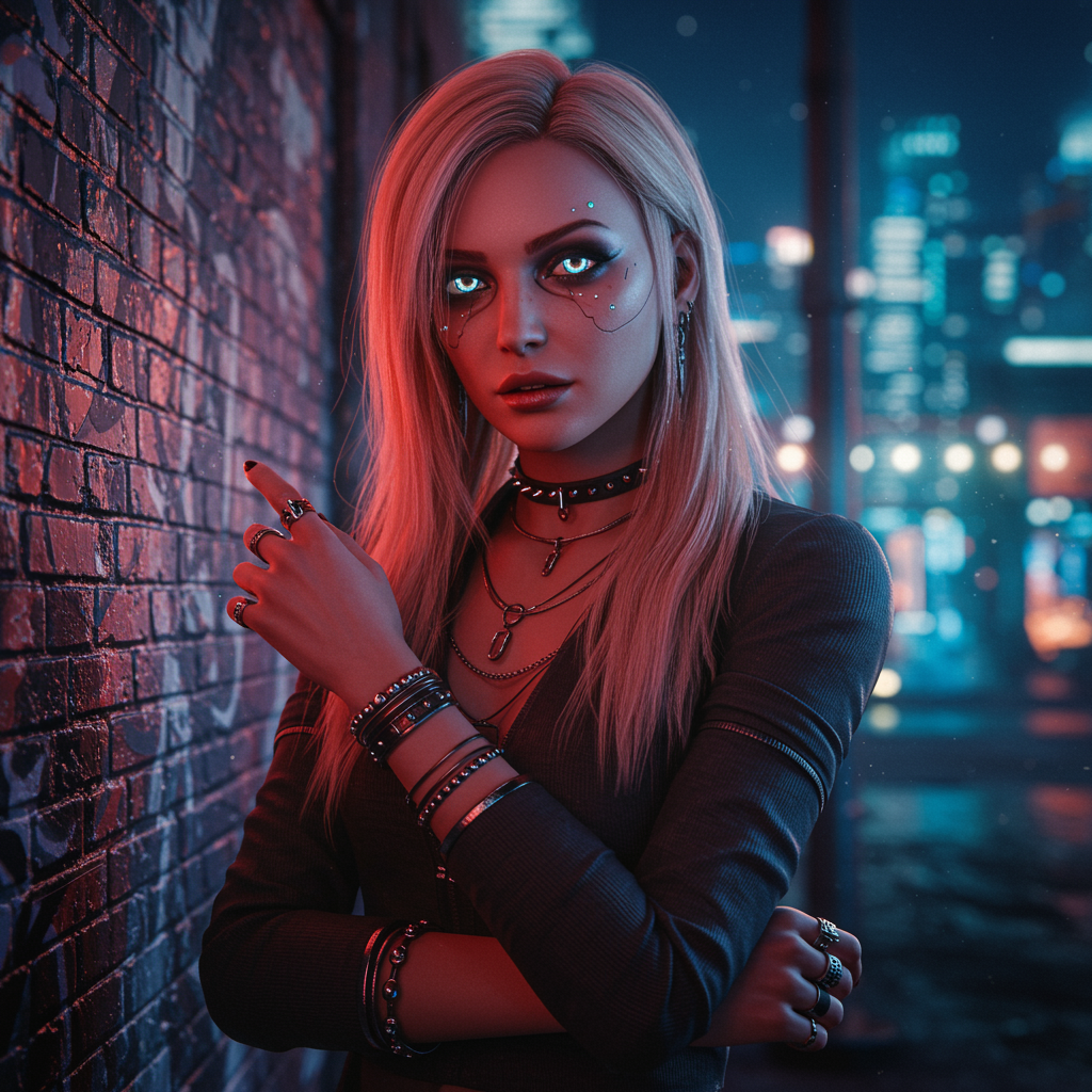 Woman Blonde Hair Art