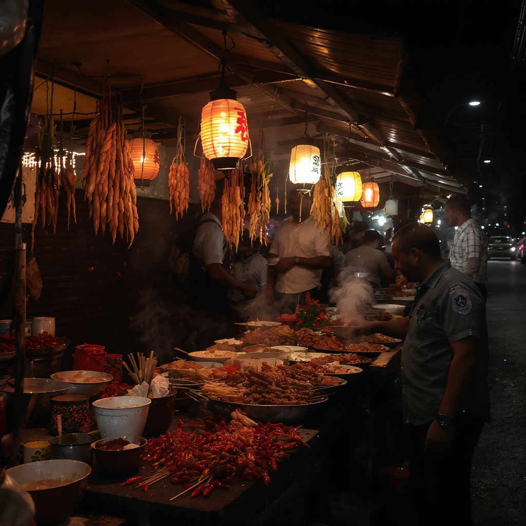 Roadside Street Food Artwork