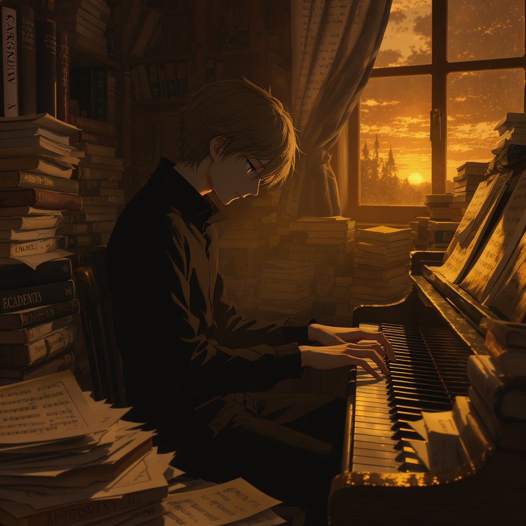 Glow Anime Boy Artwork